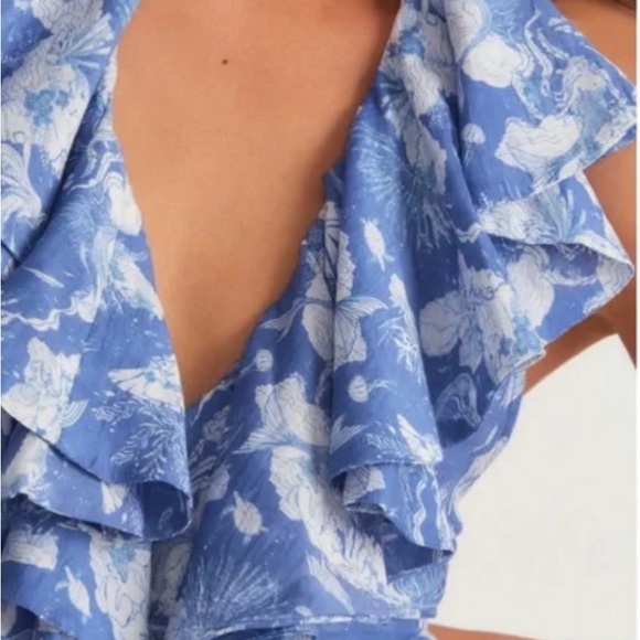 Loveshackfancy Marinette ruffled floral-print cotton and silk-blend maxi dress. - Picture 6 of 8